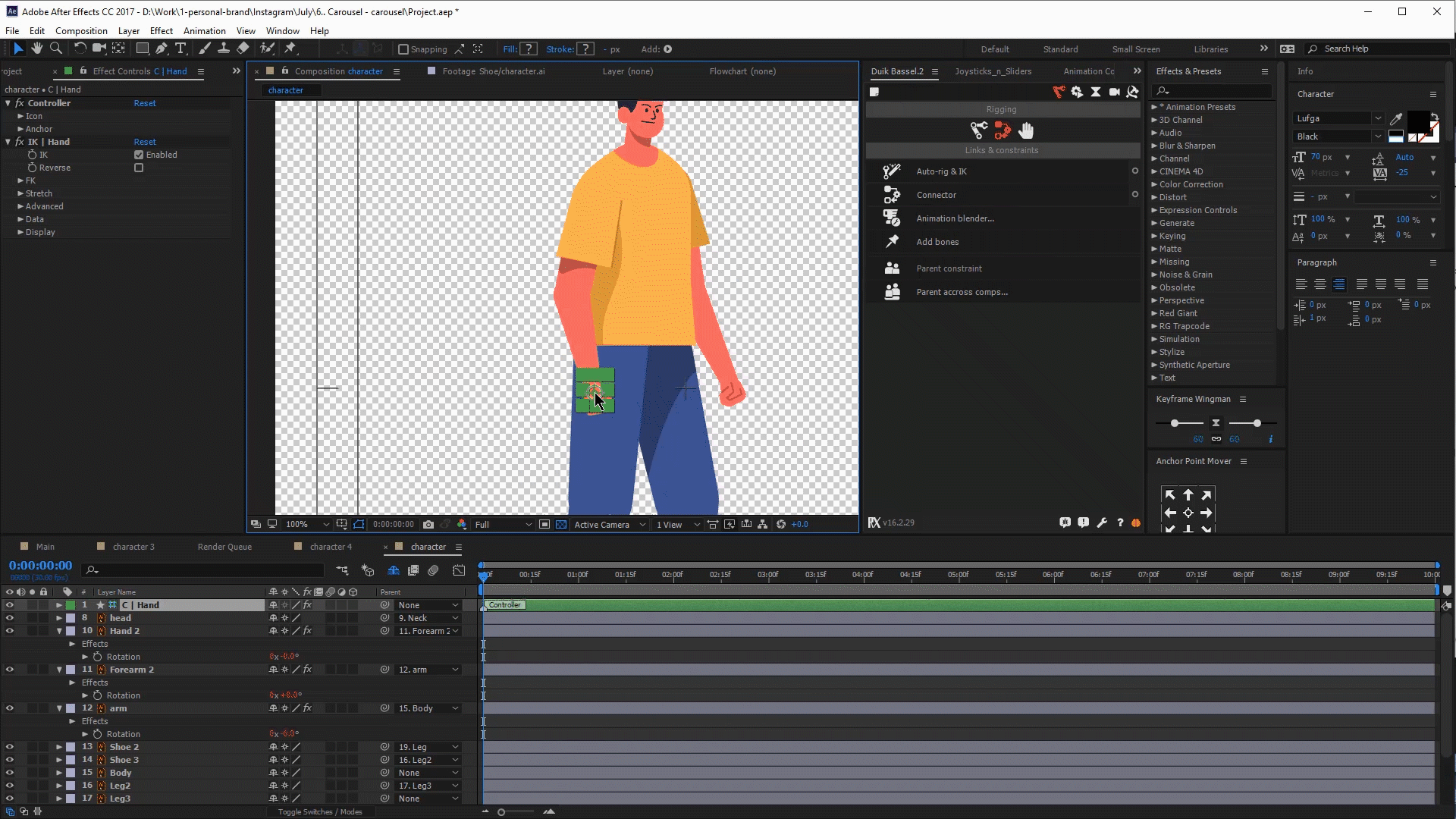 Create a walk cycle (Free Project files) - Kashu